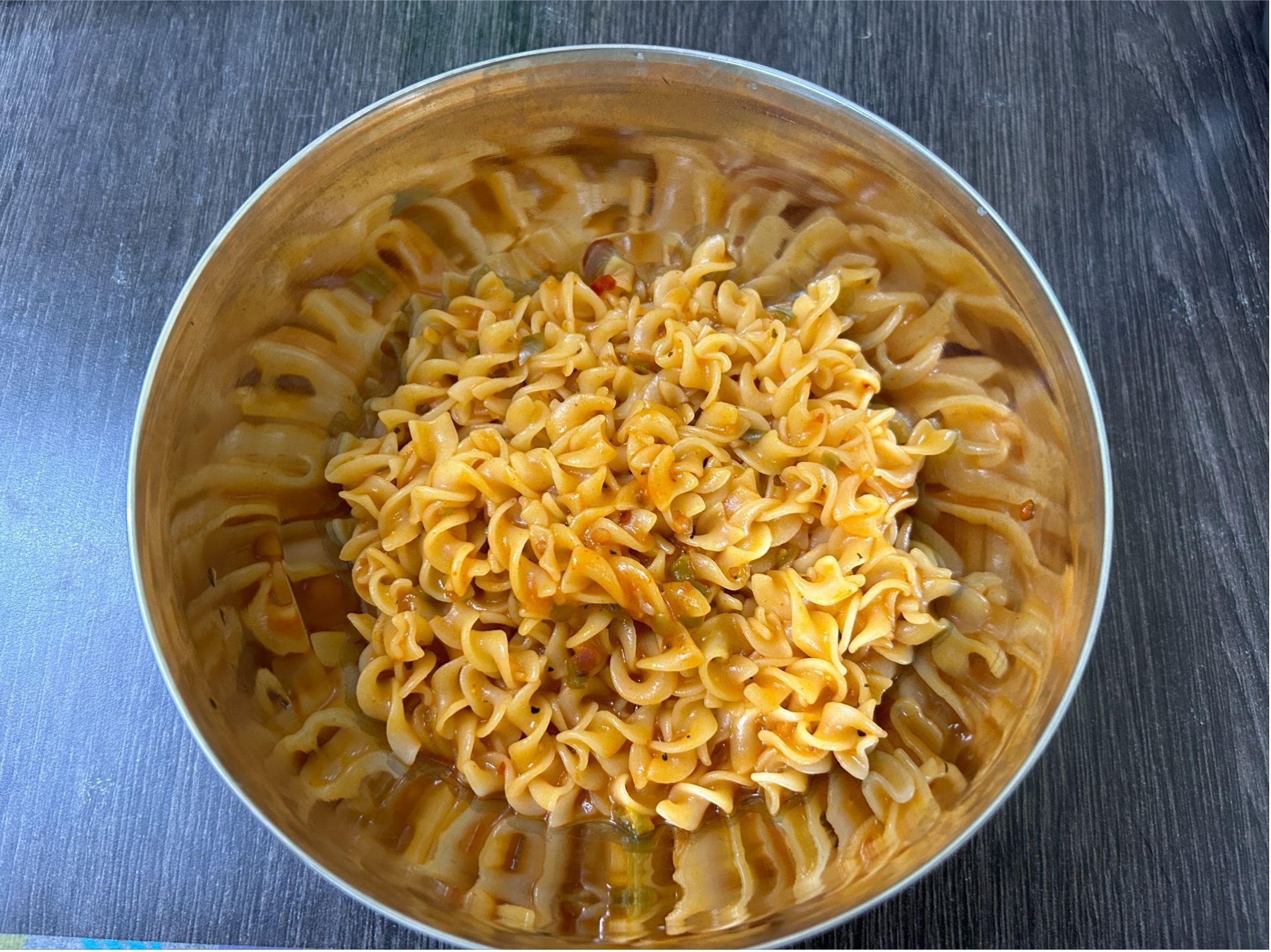 インドのトマトパスタの完成形