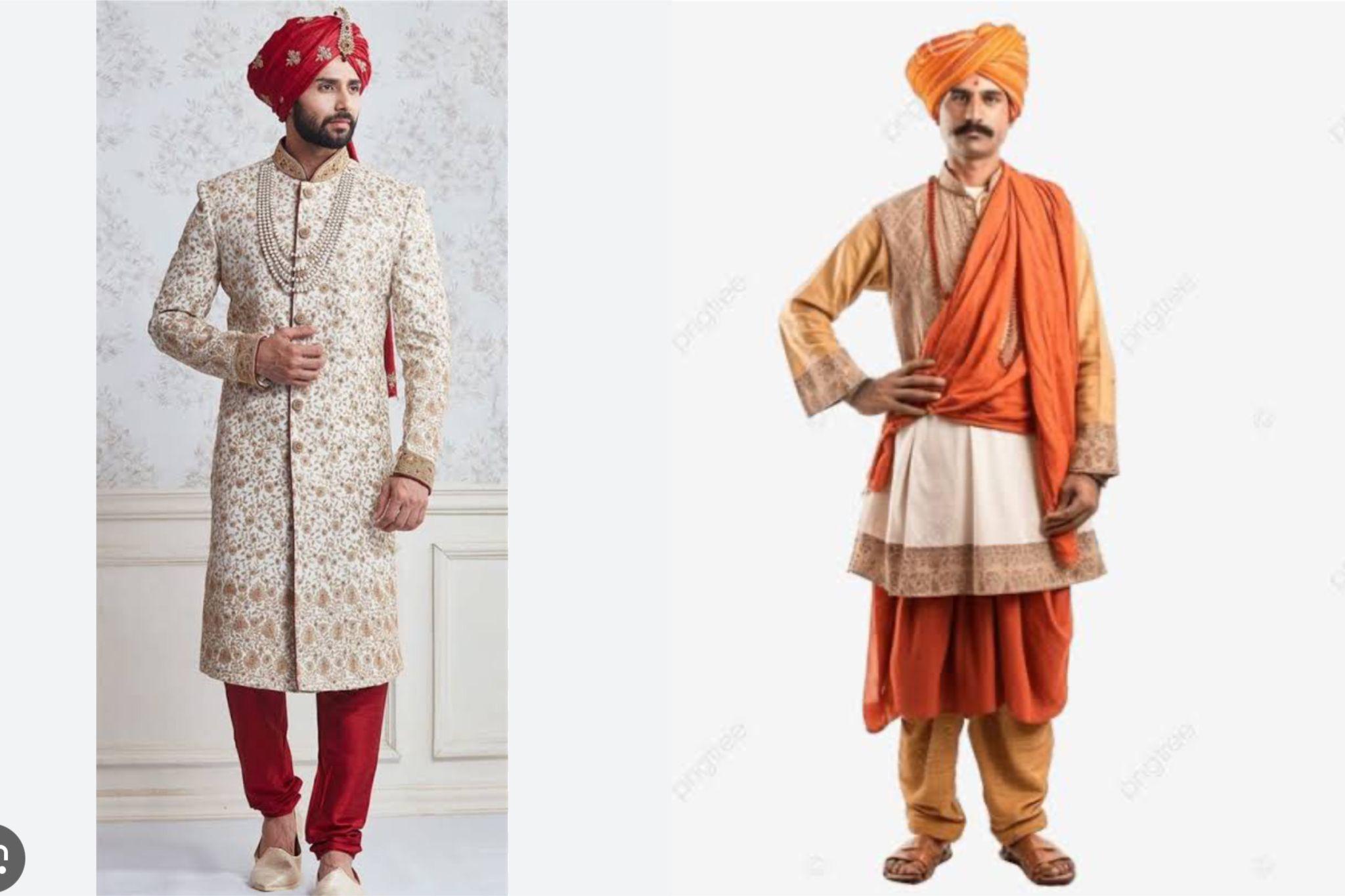 インドの男性の民族衣装