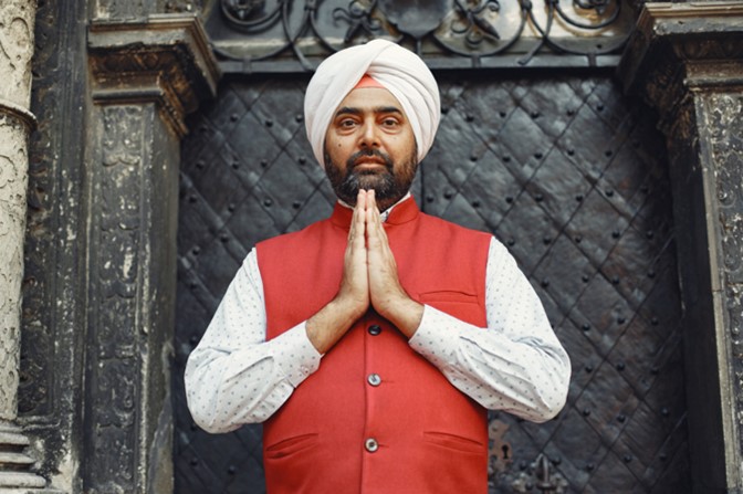 インドの男性の髪型