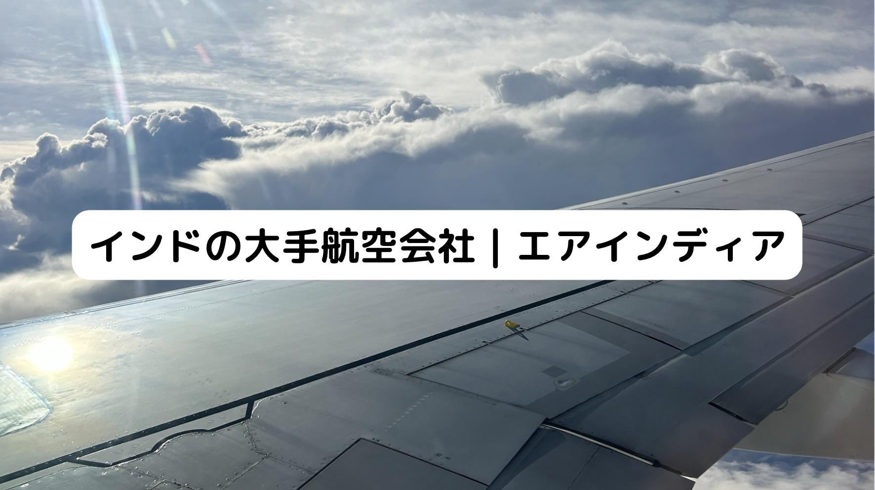 インド行きの飛行機