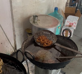 シュガーシロップとジャレビ