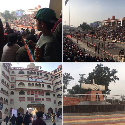 国境フラッグセレモニー